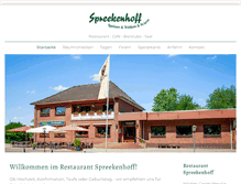 Tablet Screenshot of gasthaus-spreekenhoff.de